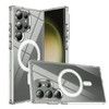 Crystal Clear Transparent Hybrid Case with MagSafe Magnetic Ring for Samsung Galaxy S23 Ultra