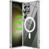 Crystal Clear Transparent Hybrid Case with MagSafe Magnetic Ring for Samsung Galaxy S23 Ultra