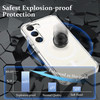Crystal Clear Transparent Hybrid Case with MagSafe Magnetic Ring for Samsung Galaxy S23