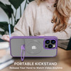 MagSafe Compatible Shade Series Hybrid Case with Kickstand Ring Holder for iPhone 14 Pro Max - Purple