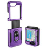 TUFF Shockproof Hybrid Armor Case with Ring Grip for Samsung Galaxy Z Flip 5 - Purple