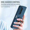 Slim Protective Cover with Ring Grip for Samsung Galaxy Z Fold 5 - Blue