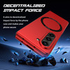 Slim Protective Cover with MagSafe Magnetic Ring for Samsung Galaxy Z Fold 5 - Red
