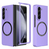 Slim Protective Cover with MagSafe Magnetic Ring for Samsung Galaxy Z Fold 5 - Purple