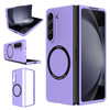 Slim Protective Cover with MagSafe Magnetic Ring for Samsung Galaxy Z Fold 5 - Purple