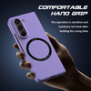 Slim Protective Cover with MagSafe Magnetic Ring for Samsung Galaxy Z Fold 5 - Purple