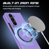 Slim Protective Cover with MagSafe Magnetic Ring for Samsung Galaxy Z Fold 5 - Purple
