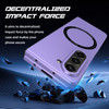 Slim Protective Cover with MagSafe Magnetic Ring for Samsung Galaxy Z Fold 5 - Purple