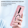 Slim Protective Cover with MagSafe Magnetic Ring for Samsung Galaxy Z Fold 5 - Pink