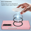 Slim Protective Cover with MagSafe Magnetic Ring for Samsung Galaxy Z Fold 5 - Pink