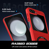 Slim Protective Cover with MagSafe Magnetic Ring for Samsung Galaxy Z Flip 5 - Red
