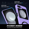 Slim Protective Cover with MagSafe Magnetic Ring for Samsung Galaxy Z Flip 5 - Purple