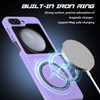 Slim Protective Cover with MagSafe Magnetic Ring for Samsung Galaxy Z Flip 5 - Purple