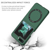 Slim Protective Cover with MagSafe Magnetic Ring for Samsung Galaxy Z Flip 5 - Green