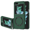 Slim Protective Cover with MagSafe Magnetic Ring for Samsung Galaxy Z Flip 5 - Green