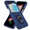 TUFF Shockproof Hybrid Armor Case with Ring Grip for Samsung Galaxy Z Flip 5 - Blue