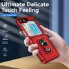 TUFF Shockproof Hybrid Armor Case with Ring Grip for Samsung Galaxy Z Flip 5 - Red