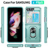TUFF Shockproof Hybrid Armor Case with Ring Grip for Samsung Galaxy Z Flip 5 - Teal