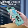 TUFF Shockproof Hybrid Armor Case with Ring Grip for Samsung Galaxy Z Flip 5 - Teal