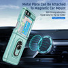 TUFF Shockproof Hybrid Armor Case with Ring Grip for Samsung Galaxy Z Flip 5 - Teal