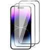 2-Pack Edge-to-Edge Full Coverage HD Tempered Glass Screen Protector for iPhone 15 Pro Max / iPhone 15 Plus