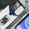 Military Grade All-In-One Ring Stand Card Case for iPhone 15 Pro - Silver