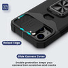 Military Grade All-In-One Ring Stand Card Case for iPhone 15 Plus - Black