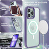 MagSafe Compatible Premium Hybrid Protective Case for iPhone 15 Pro - Purple