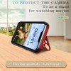 MagSafe Compatible Hybrid Case with Camera Ring Stand for iPhone 15 Plus - Red