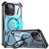 MagSafe Compatible Military Grade Hybrid Case with Kickstand Ring Holder for iPhone 15 Pro Max - Blue