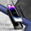 MagSafe Compatible Military Grade Hybrid Case with Kickstand Ring Holder for iPhone 15 Pro - Black