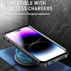MagSafe Compatible Military Grade Hybrid Case with Kickstand Ring Holder for iPhone 15 Pro - Black