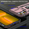 Military Grade Ring Holder Case with Camera Lens Cover for iPhone 15 Pro Max - Rose Gold