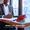 Hybrid Armor Case with MagSafe Ring Stand for iPhone 15 Pro Max - Red