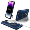 Hybrid Armor Case with MagSafe Ring Stand for iPhone 15 Pro - Navy Blue