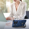 Hybrid Armor Case with MagSafe Ring Stand for iPhone 15 Pro - Navy Blue