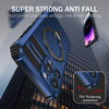 Hybrid Armor Case with MagSafe Ring Stand for iPhone 15 Pro - Navy Blue