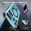 Hybrid Armor Case with MagSafe Ring Stand for iPhone 15 Pro - Sky Blue