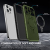 Hybrid Armor Case with MagSafe Ring Stand for iPhone 15 Pro - Green