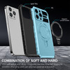 Hybrid Armor Case with MagSafe Ring Stand for iPhone 15 - Sky Blue