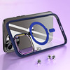 MagSafe Compatible Hybrid Case with Kickstand Ring Holder for iPhone 15 Pro Max - Blue
