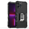 Military Grade Shockproof Hybrid Armor Case with Ring Grip for iPhone 15 Pro - Black