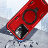 Advanced Armor Case with MagSafe Ring Stand for iPhone 15 Pro Max - Red