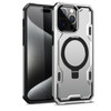 Advanced Armor Case with MagSafe Ring Stand for iPhone 15 - Silver
