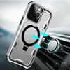Advanced Armor Case with MagSafe Ring Stand for iPhone 15 - Silver