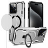 Advanced Armor Case with MagSafe Ring Stand for iPhone 15 - Silver