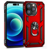 Military Grade Hybrid Case with Ring Grip for iPhone 15 Pro Max - Red