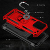 Military Grade Hybrid Case with Ring Grip for iPhone 15 Pro Max - Red