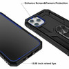 Military Grade Hybrid Case with Ring Grip for iPhone 15 Pro - Black