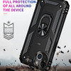 Military Grade Hybrid Case with Ring Grip for iPhone 15 Plus - Black